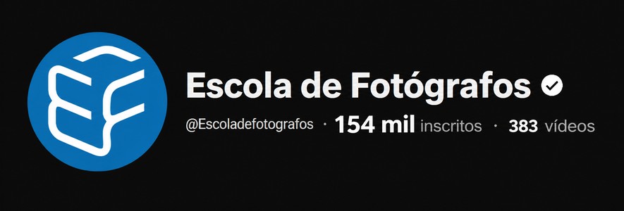 YouTube Escola de Fotógrafos — 154 mil inscritos